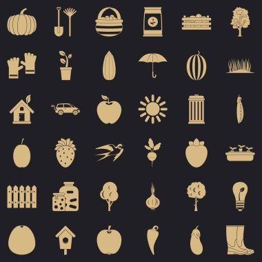 Tohum Icons set, basit tarzı