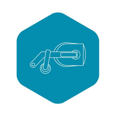 Oyun gerçeklik gözlük simgesi, anahat stili