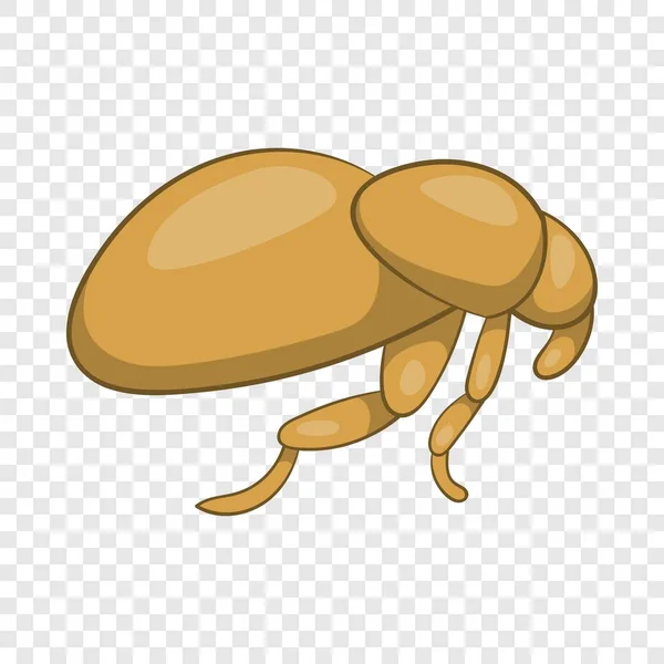 Icono de pulga, estilo de dibujos animados — Vector de stock