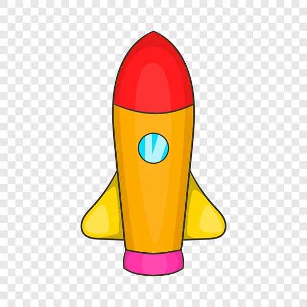 Ikona rakiety w stylu kreskówki — Wektor stockowy
