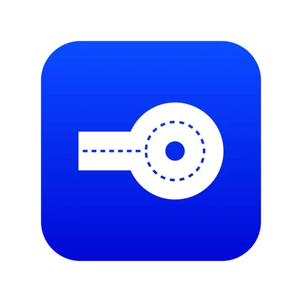 Icono de impasse circular azul digital — Archivo Imágenes Vectoriales