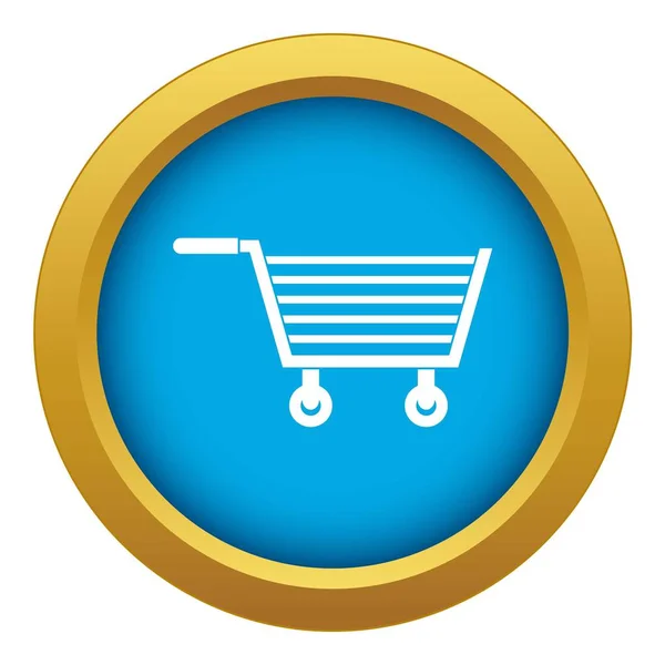 Online shopping icon blue vector isolated — Stock Vector