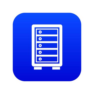 Güvenlik güvenli simgesi dijital mavi