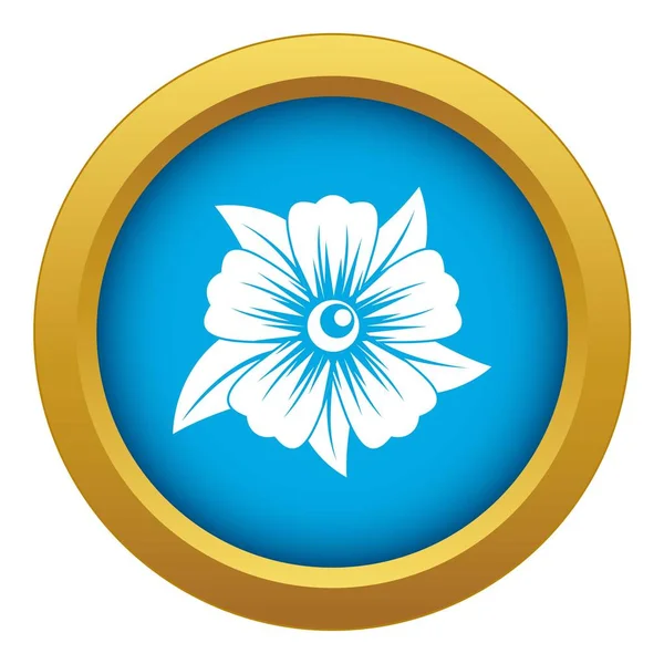 Blume Symbol blauer Vektor isoliert — Stockvektor