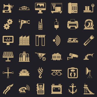 Çapa Icons set, basit tarzı