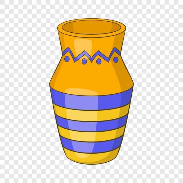 Egyptské váza ikona, kreslený styl — Stockový vektor