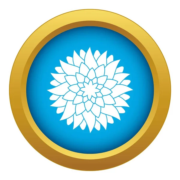 Icône fleur vecteur bleu isolé — Image vectorielle