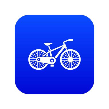 Bisiklet simgesi dijital mavi