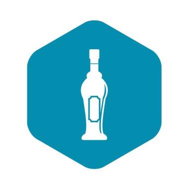 Alkol şişe simgesi, basit tarzı