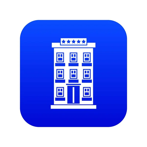 Hotel Building icon Digital Blue — Stockvector