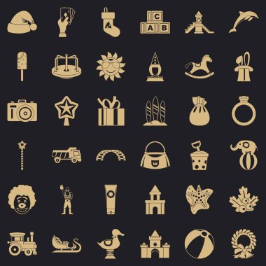 Kale Icons set, basit tarzı
