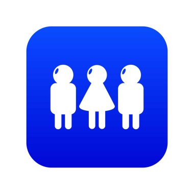 Kız erkek simgesi mavi vektör