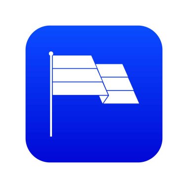 Bayrak simgesini dijital mavi