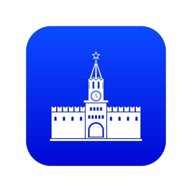 Rus kremlin simgesi dijital mavi