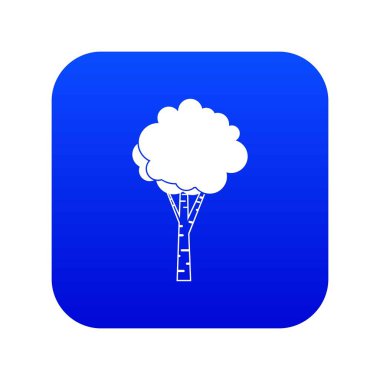 Huş simgesi dijital mavi