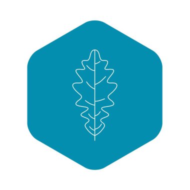 Meşe yaprağı simgesi, anahat stili