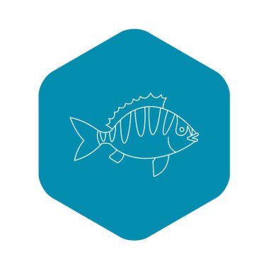 Perca fluviatilis simgesi, anahat stili