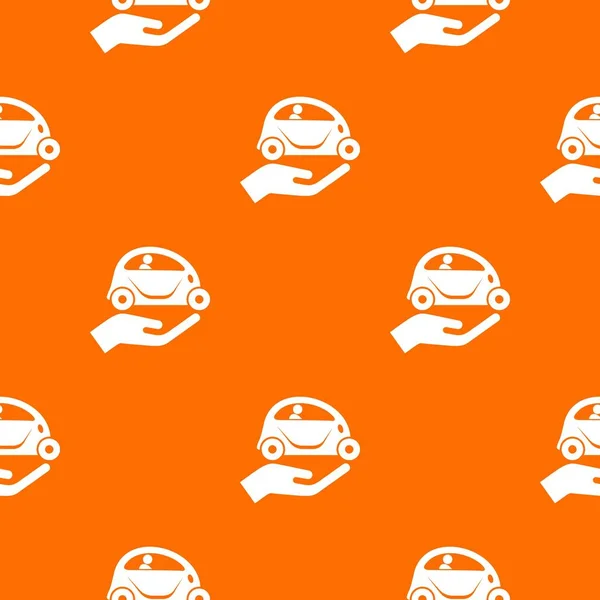 Car protection pattern vector orange — Stock Vector