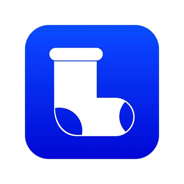 Icono de arranque fieltro azul digital — Archivo Imágenes Vectoriales