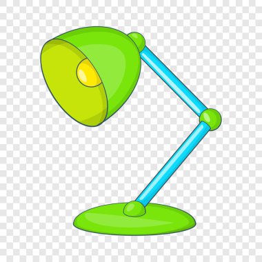 Yeşil tablo lamba simgesi, karikatür tarzı
