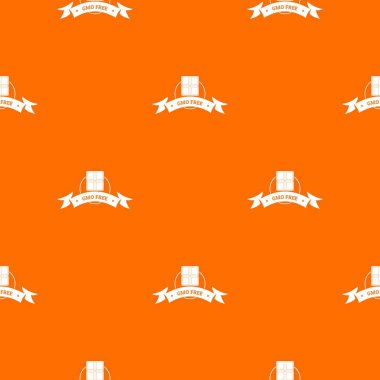 Gdosuz gıda deseni vektör turuncu