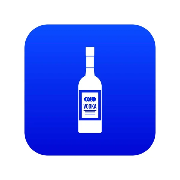 Flasche Wodka Symbol digital blue — Stockvektor