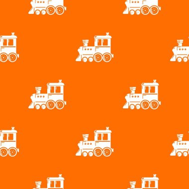 Lokomotif desen vektör turuncu