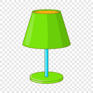 Yeşil Resepsiyon lambası simgesi, karikatür tarzı