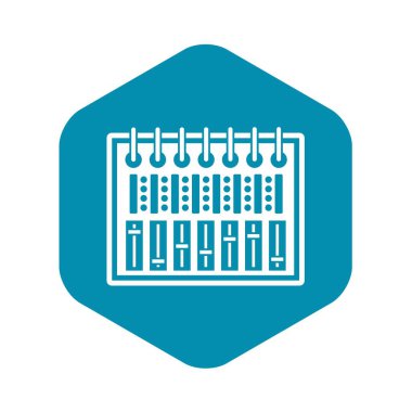 Müzik ekolayzer konsol simgesini, basit tarzı