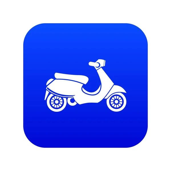 Vespa scooter simgesi dijital mavi — Stok Vektör