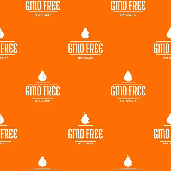 Gmoフリーバイオパターンベクトルオレンジ — ストックベクタ
