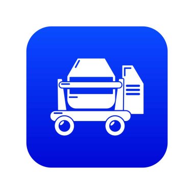 Beton karıştırıcı simgesi mavi vektör