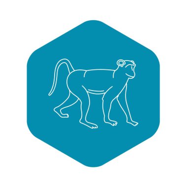 Maymun simgesi, anahat stili