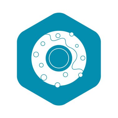 Lezzetli lokma tatlı simgesi, basit tarzı