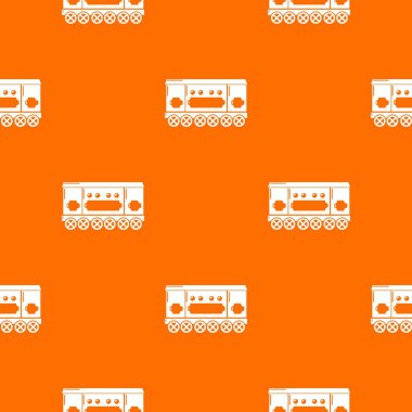 Bölme taşıma deseni vektör turuncu