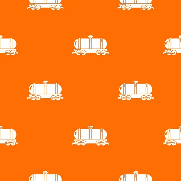 Tank car pattern vector orange — Stock Vector