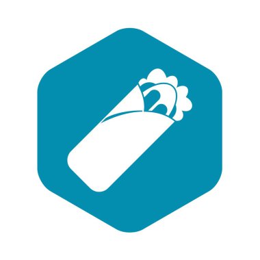 Shawarma sandviç simgesi, basit tarzı