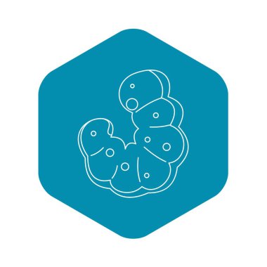 Kurtçuk simgesi, anahat stili