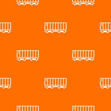 Yük treni deseni vektör turuncu