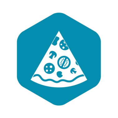 Pizza slice simgesinin, basit tarzı