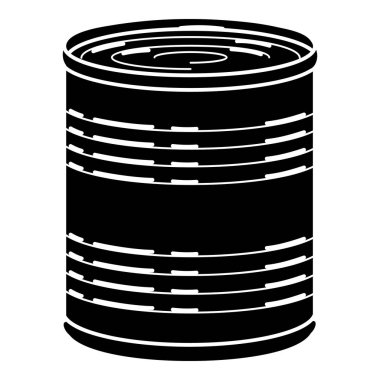 Sebze tin olabilir simgesi, basit stil