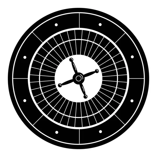 Icône de roulette chanceuse, style simple — Image vectorielle