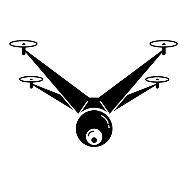 Drone icon, simple style — Stock Vector