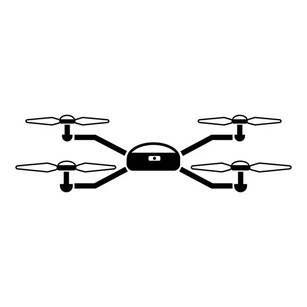 Moderna drone ikon, enkel stil — Stock vektor