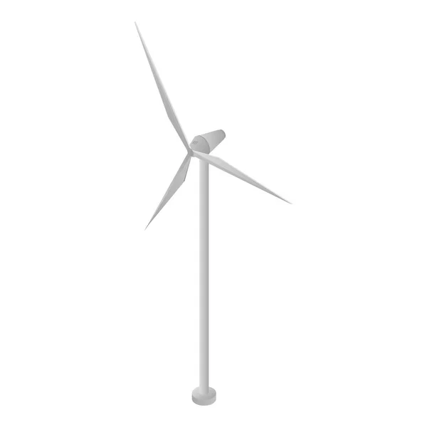 Energie windturbine pictogram, isometrische stijl — Stockvector