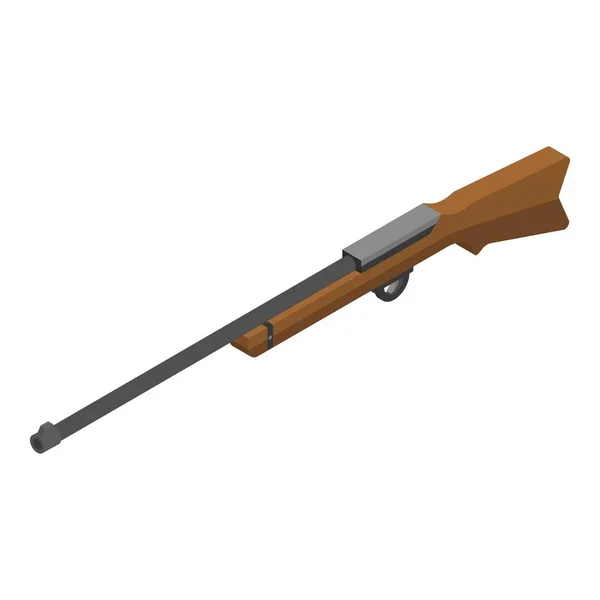 Hunter geweer icoon, isometrische stijl — Stockvector