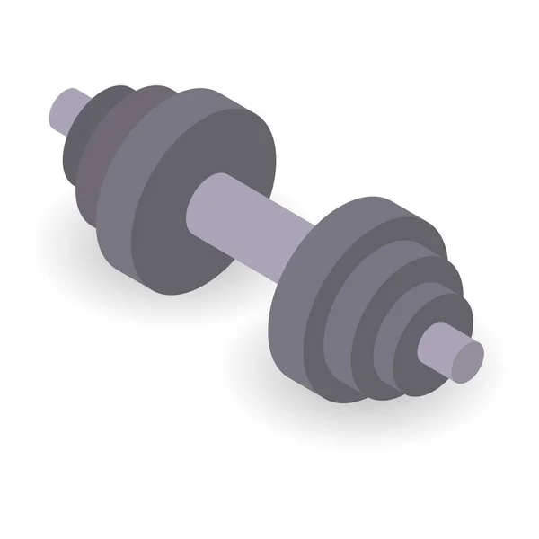 Dumbbell icoon, isometrische stijl — Stockvector