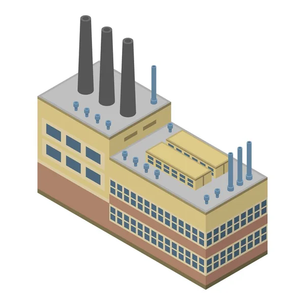 Fabrik-Ikone der Raffinerie, isometrischer Stil — Stockvektor