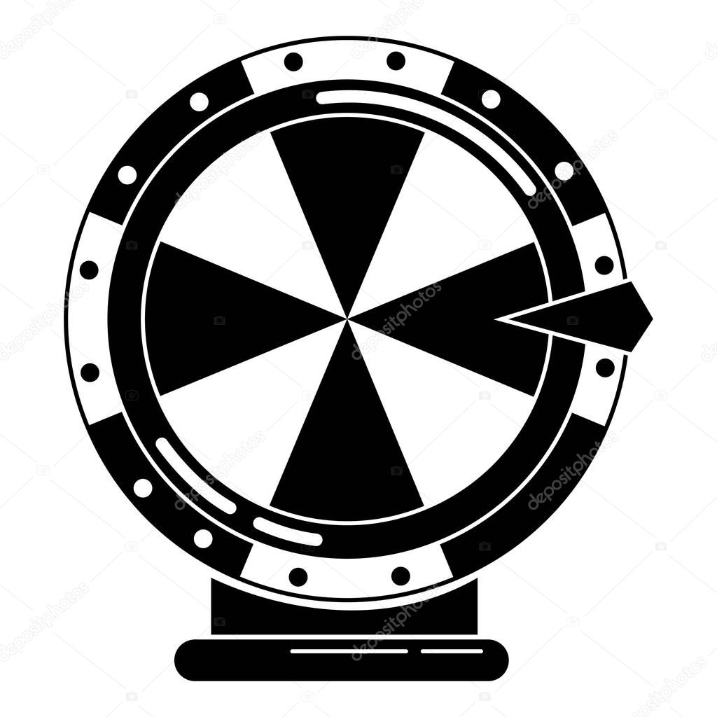 Lucky wheel icon. Simple illustration of lucky wheel vector icon for web design isolated on white background