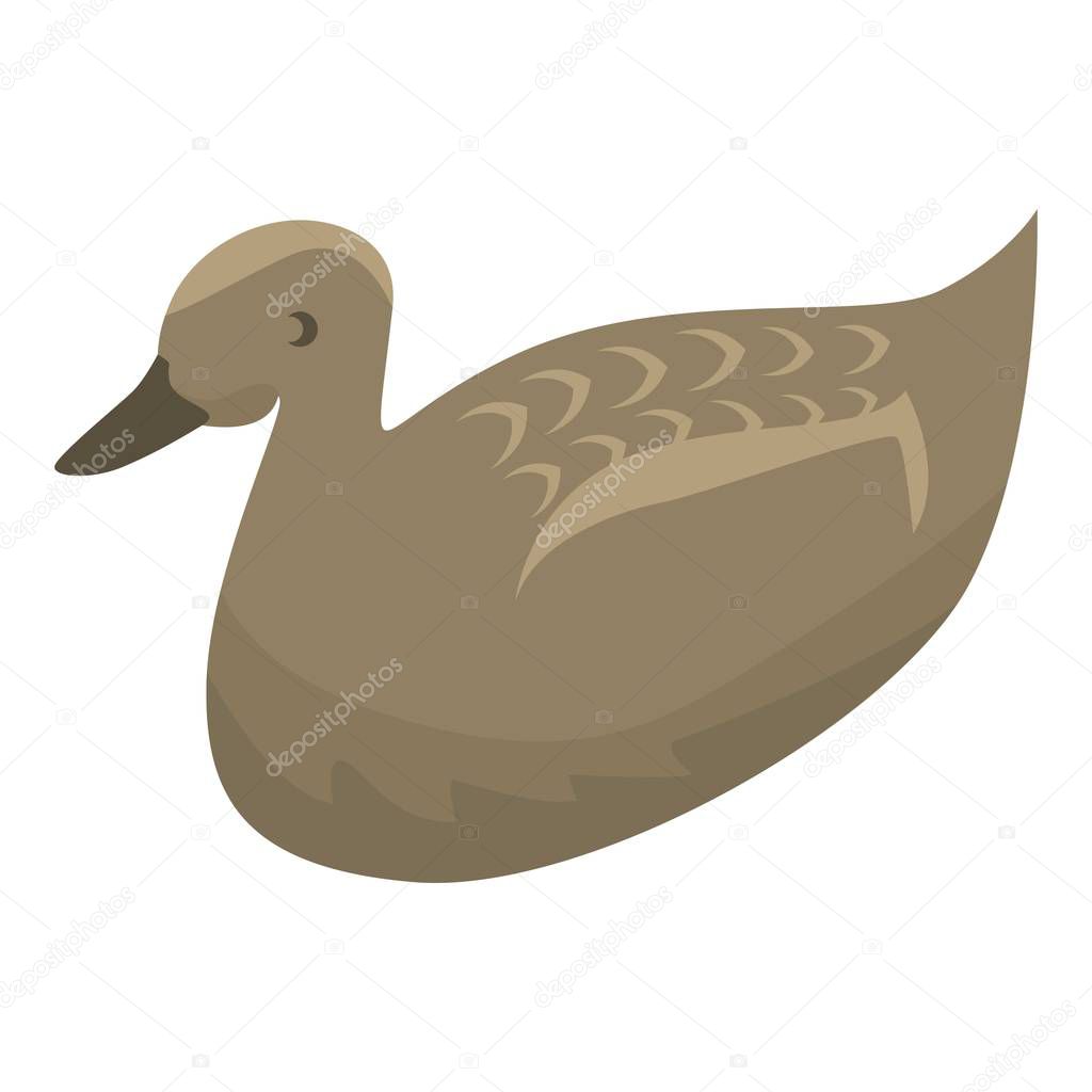 Wild duck icon. Isometric of wild duck vector icon for web design isolated on white background
